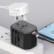 2 In 1 PD3.0 QC3.0 USB Charger + 2000W Hub Universal Travel Adapter Conversion Charger For iPhone XS 11 Pro SE 2020 MI10 Note 9S S20 S20+