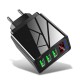 3.1A LED Display 3 Ports Fast Charging Smart USB Universal Wall Charger EU US UK Plug for iPhone 11 Pro Max for Samsung S10 K30 Tablet LG 3.1A LED Display 3 Ports Fast Charging Smart USB Universal Wall Charger EU US UK Plug for iPhone 11 Pro Max for Samsung S10 K30 Tablet LG