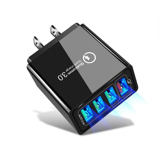4 USB QC3.0 3A Fast Charging Smart USB Charger Adapter For iPhone XS 11 Pro Huawei P30 Pro Mate 30 5G 9Pro S10+ Note 10 5G 4 USB QC3.0 3A Fast Charging Smart USB Charger Adapter For iPhone XS 11 Pro Huawei P30 Pro Mate 30 5G 9Pro S10+ Note 10 5G