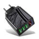 M3 18W LED Digital Display QC3.0 Triple 3 USB Output Quick Charge USB Charger Universal Wall Charger