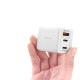 UM20 65W Fast GaN Tech PD3.0 Charger Power Adapter Foldable Plug 3 Port Portable Wall Charger for Smart Phones Tablets Laptops