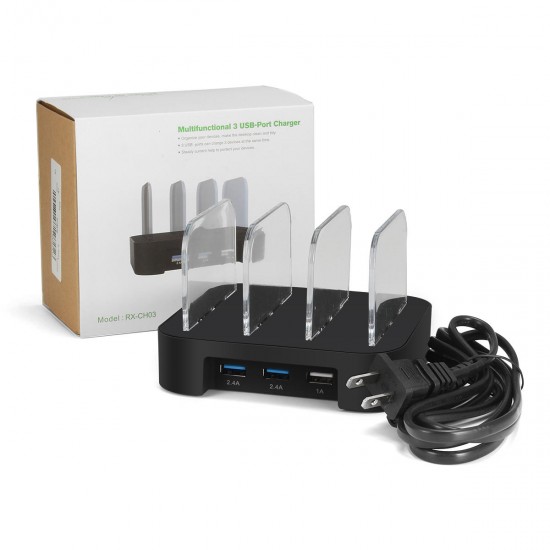 Multifunctional 3 USB-Port Universal Smart Charger Charging Dock for Mobile Phone Multifunctional 3 USB-Port Universal Smart Charger Charging Dock for Mobile Phone
