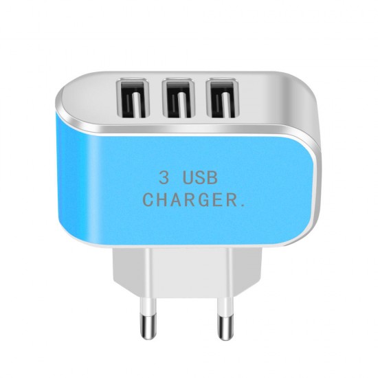 3.1A 3 USB Ports Fast Charging Charger EU Plug Adapter For iPhone X Xs XR Max HUAWEI P30 Xiaomi Mi8 Mi9 Pocophone S9 Note S10 S10+