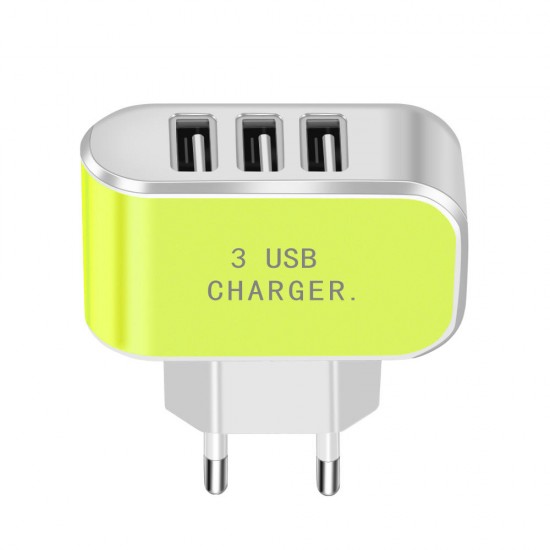 3.1A 3 USB Ports Fast Charging Charger EU Plug Adapter For iPhone X Xs XR Max HUAWEI P30 Xiaomi Mi8 Mi9 Pocophone S9 Note S10 S10+