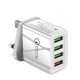 3.1A Multiport QC3.0 Intelligent Fast Charging EU US UK Plug Travel USB Charger For iPhone X XS Xiaomi Mi8 Mi9 S10 S10+