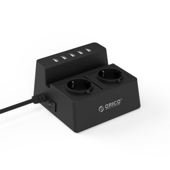 2500W 10A 5 USB 2 AC Port Fast Charging USB Charger Surge Protector Socket -EU Plug 2500W 10A 5 USB 2 AC Port Fast Charging USB Charger Surge Protector Socket -EU Plug