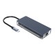 WB-6RJ 100W Type-C 6-in-1 Transparent Hub Desktop Charging Dock Station for Samsung Macbook Pro SKUG18726 WB-6RJ 100W Type-C 6-in-1 Transparent Hub Desktop Charging Dock Station for Samsung Macbook Pro SKUG18726