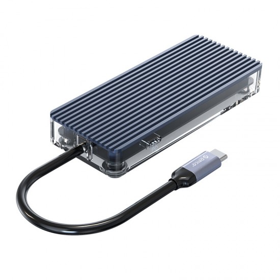 WB-6RJ 100W Type-C 6-in-1 Transparent Hub Desktop Charging Dock Station for Samsung Macbook Pro SKUG18726 WB-6RJ 100W Type-C 6-in-1 Transparent Hub Desktop Charging Dock Station for Samsung Macbook Pro SKUG18726
