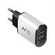 Dual USB Charger 5V 2.4A EU Plug Adapter Fast Wall Charger Portable Charge For Samsung S8 S9 Mi 8 For Iphone 7 X XS