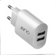 Dual USB Charger 5V 2.4A EU Plug Adapter Fast Wall Charger Portable Charge For Samsung S8 S9 Mi 8 For Iphone 7 X XS