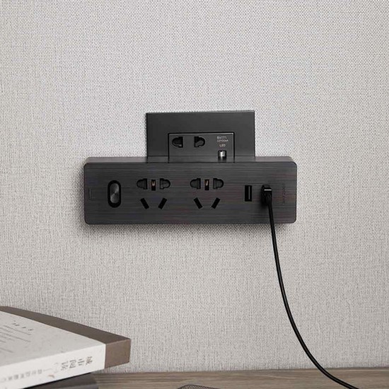 10A 2 USB Port Power Strip Converter Socket Portable Plug Adapter From Eco-system 10A 2 USB Port Power Strip Converter Socket Portable Plug Adapter From Eco-system