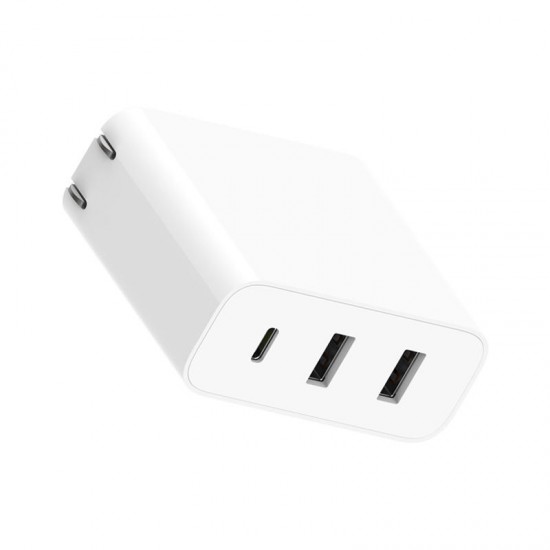 65W 2A1C Triple Output Travel USB Charger Type-C Smart Output USB-A 18W Max Quick Charging