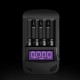 USB Smart Four Slot AA/AAA Battery Charger LCD Multifunction Discharge Display Voltage Charging Box