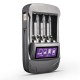 USB Smart Four Slot AA/AAA Battery Charger LCD Multifunction Discharge Display Voltage Charging Box USB Smart Four Slot AA/AAA Battery Charger LCD Multifunction Discharge Display Voltage Charging Box