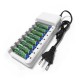 8 Slot Battery Charger No. 5 No. 7 AA/AAA Battery Charging Box 8 Section Smart Charging Stand 8 Slot Battery Charger No. 5 No. 7 AA/AAA Battery Charging Box 8 Section Smart Charging Stand