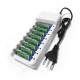 8 Slot Battery Charger No. 5 No. 7 AA/AAA Battery Charging Box 8 Section Smart Charging Stand