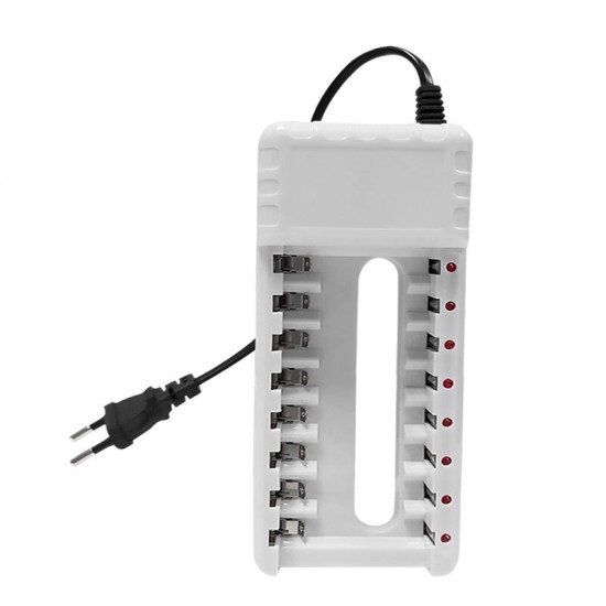 8 Slot Battery Charger No. 5 No. 7 AA/AAA Battery Charging Box 8 Section Smart Charging Stand 8 Slot Battery Charger No. 5 No. 7 AA/AAA Battery Charging Box 8 Section Smart Charging Stand