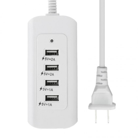 Portable AC 5A Power 4 Port USB Ports Home Travel Wall Charger US Plug Socket