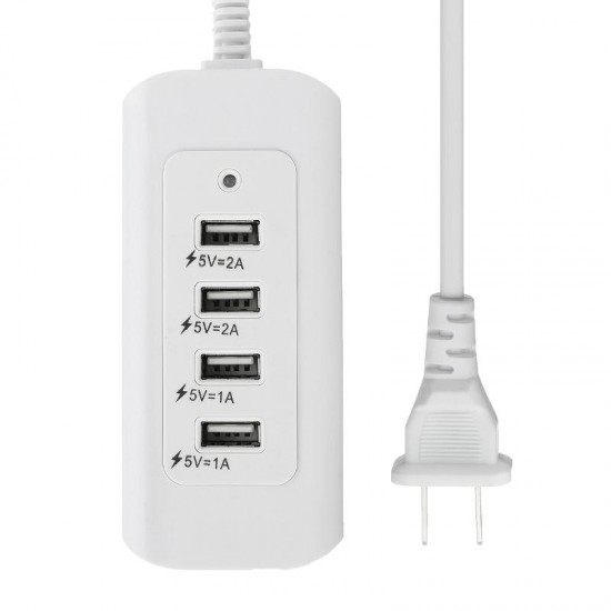 Portable AC 5A Power 4 Port USB Ports Home Travel Wall Charger US Plug Socket Portable AC 5A Power 4 Port USB Ports Home Travel Wall Charger US Plug Socket