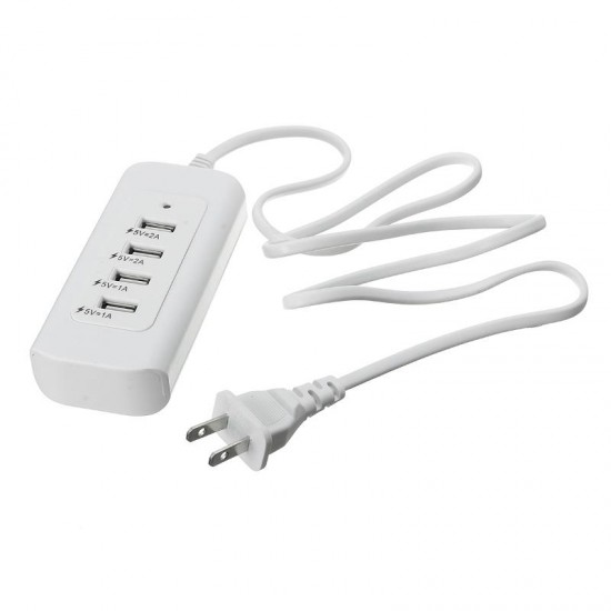 Portable AC 5A Power 4 Port USB Ports Home Travel Wall Charger US Plug Socket