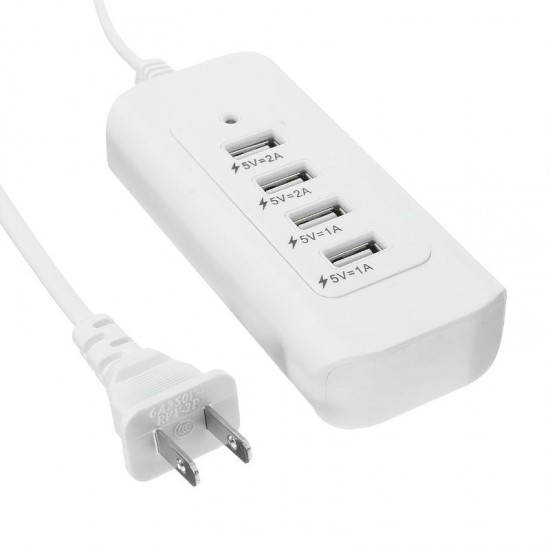 Portable AC 5A Power 4 Port USB Ports Home Travel Wall Charger US Plug Socket Portable AC 5A Power 4 Port USB Ports Home Travel Wall Charger US Plug Socket
