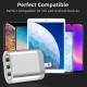 QG-CH03 3 USB Travel Wall Charger Adapter QC3.0 Fast Charging For iPhone XS 11Pro Huawei P30 P40 Pro MI10 Note 9S S20+ Note 20