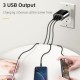 QG-CH03 3 USB Travel Wall Charger Adapter QC3.0 Fast Charging For iPhone XS 11Pro Huawei P30 P40 Pro MI10 Note 9S S20+ Note 20 QG-CH03 3 USB Travel Wall Charger Adapter QC3.0 Fast Charging For iPhone XS 11Pro Huawei P30 P40 Pro MI10 Note 9S S20+ Note 20