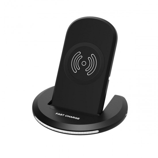 Wireless Dual Coils Fast Charger with Holder for iPhone X 8 Samsung 8