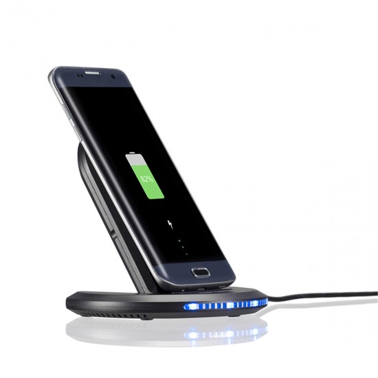 Wireless Dual Coils Fast Charger with Holder for iPhone X 8 Samsung 8 Wireless Dual Coils Fast Charger with Holder for iPhone X 8 Samsung 8