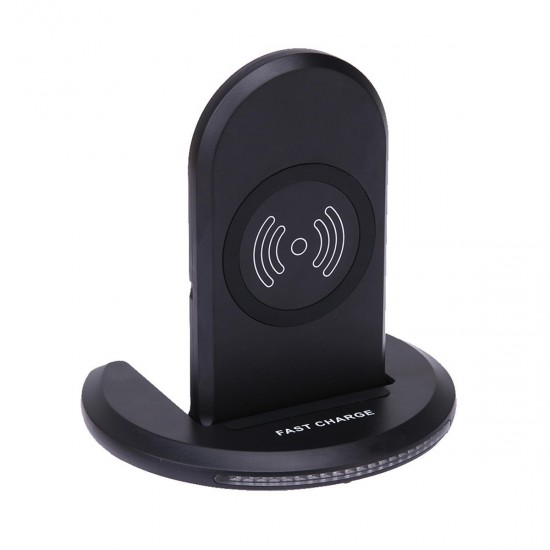 Wireless Dual Coils Fast Charger with Holder for iPhone X 8 Samsung 8 Wireless Dual Coils Fast Charger with Holder for iPhone X 8 Samsung 8
