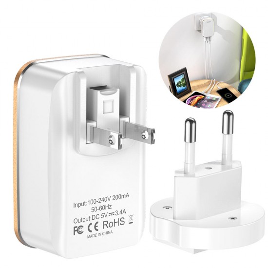 3.4A 3 USB Ports EU US Plug 2 IN 1 Fast Charging Adapter Travel Charger For Xiaomi Mi9 HUAWEI P30 Mate30