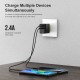 2.4A Dual USB Port Travel Wall Charger Adapter EU Plug For iPhone 11 SE 2020 Huawei For iPad Pro 2020