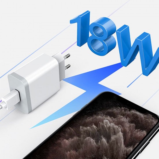 YCZ04 Single USB Charger 18W QC3.0 USB Wall Charger Adapter Fast Charging For iPhone XS 11Pro Max MI10 Note 9S