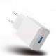 YCZ04 Single USB Charger 18W QC3.0 USB Wall Charger Adapter Fast Charging For iPhone XS 11Pro Max MI10 Note 9S