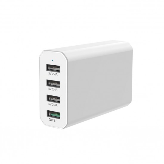 60W QC3.0 6-Port/4-Port Power3S Smart USB Charger EU Plug for iPhone 11 Pro Max for Samsung S10+ K30 LG