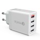 4-Port USB Charger Quick Charging QC 3.0 EU Plug US Plug Wall Charger For iPhone XS 11Pro Mi10 Note 9S