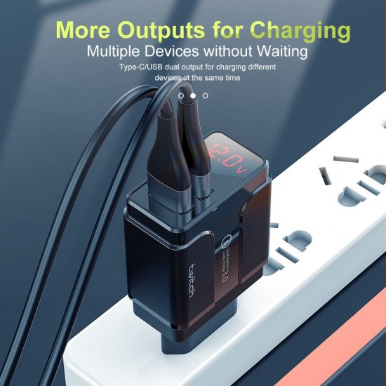 18W Dual Port USB Charger QC3.0 Quick Charge Wall Charger Adapter With EU Plug US Plug UK Plug For iPhone 11 SE 2020 For Huawei