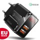 18W Dual Port USB Charger QC3.0 Quick Charge Wall Charger Adapter With EU Plug US Plug UK Plug For iPhone 11 SE 2020 For Huawei