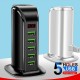 Udyr 5 Port USB Charger HUB LED Display Multi USB Charging Station Charger Dock for iPhone 12 Samsung Galaxy Note S20 ultra 10 Udyr 5 Port USB Charger HUB LED Display Multi USB Charging Station Charger Dock for iPhone 12 Samsung Galaxy Note S20 ultra 10