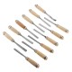 12Pcs Wood Carving Hand Chisel Tool Set Professional Woodworking Gouges Steel