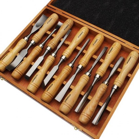 12pcs Carving Chisels Kit Wood Working Wood Carving Chisel Set