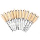 12pcs Wood Carving Hand Chisel Tool Set Professional Wood Working Gouges Steel