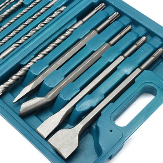 17 in 1 Drill Bits Chisel SDS Plus Rotary Hammer Bits Set For Bosch Hilti Plus 17 in 1 Drill Bits Chisel SDS Plus Rotary Hammer Bits Set For Bosch Hilti Plus