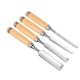 4Pcs Wood Carving Roughing Hand Chisel Tool Kit Set Working Professional Gouges