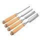 4Pcs Wood Carving Roughing Hand Chisel Tool Kit Set Working Professional Gouges