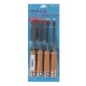 4Pcs Wood Carving Roughing Hand Chisel Tool Kit Set Working Professional Gouges