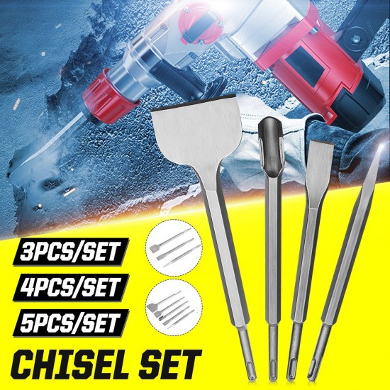 Electric Hammer Chisel Rotary Bits Set Fit for Concrete Hydropower Drill Tool