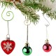 20 Pcs 1.0*25*50MM Christmas Ornament Hooks S-Shaped Flower Hook Perfect For Christmas Tree Decorations