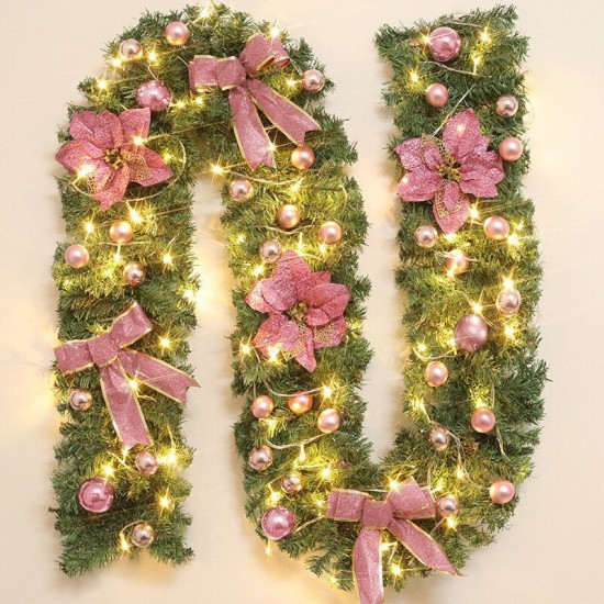 2.7m Christmas Tree Wreath Door Hanging Garland Window Ornament Xmas Party Decor Christmas Decoration