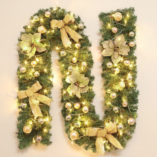 2.7m Christmas Tree Wreath Door Hanging Garland Window Ornament Xmas Party Decor Christmas Decoration